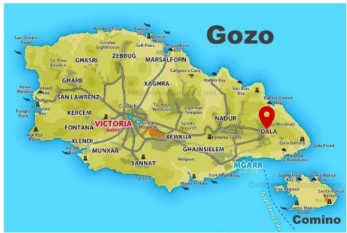 gozo map